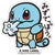 Pokémon - Squirtle Small Sticker (B-SIDE LABEL)