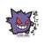 Pokémon - Gengar Small Sticker (B-SIDE LABEL)